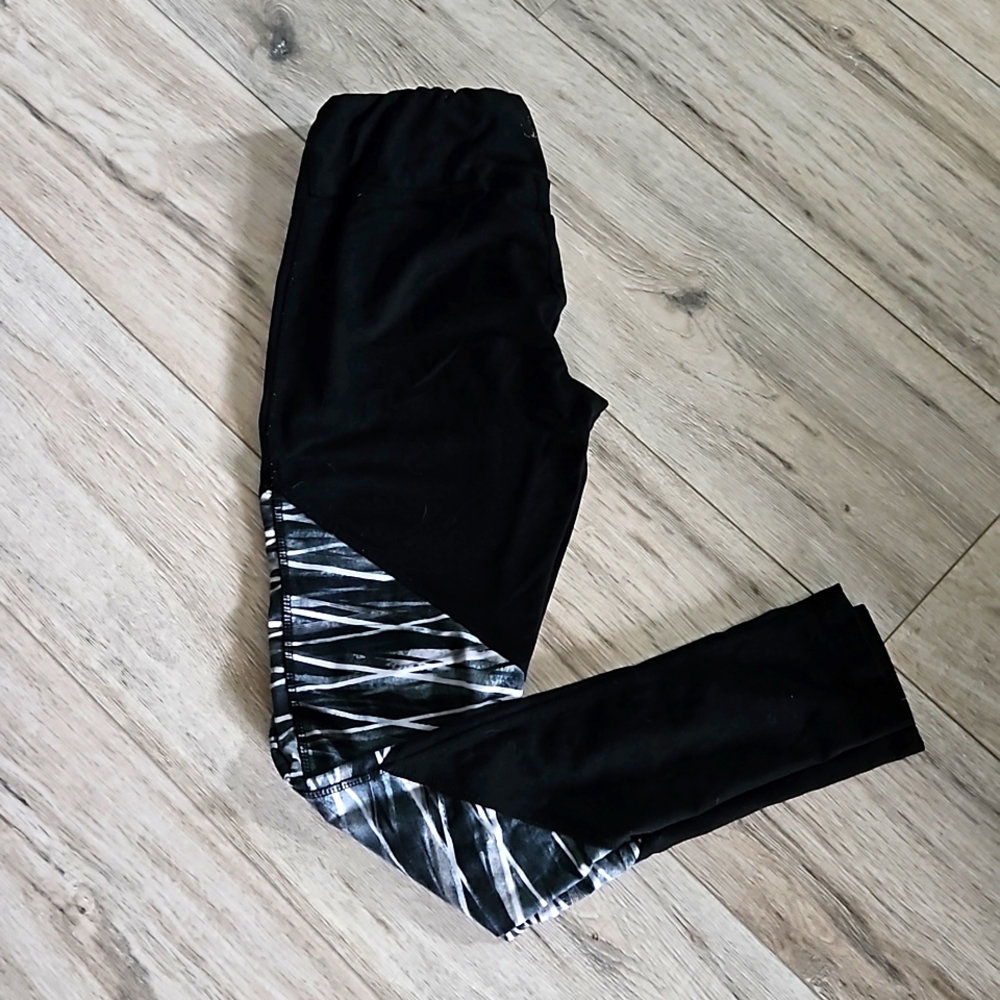 (3 For $25) Black and White Women's Workout Leggings